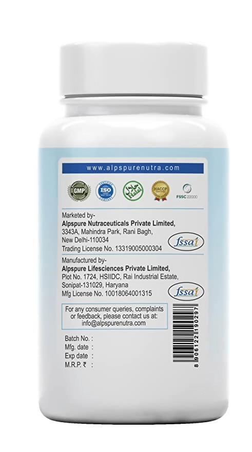 Alpspure Nutra Flaxseed Oil Capsules - Swadesiicart