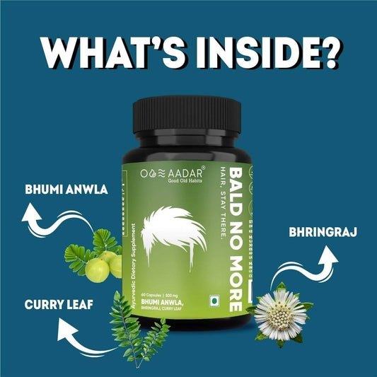 Aadar Bald No More Hair Capsules For Men | Swadesiicart