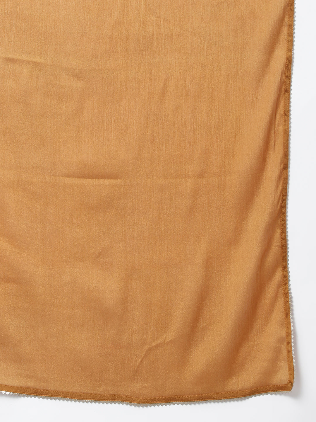 Janasya Women's Beige Chanderi Silk Solid Kurta With Pant And Dupatta | Swadesiicart