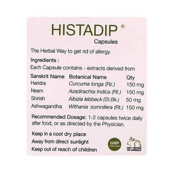 Kairali Ayurvedic Histadip Capsules - Swadesiicart