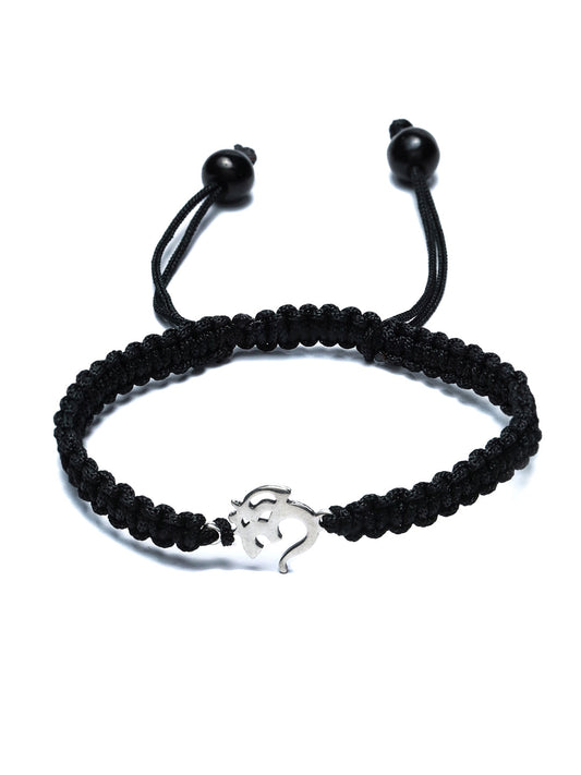 Priyaasi Women Oxidised Silver OM Bracelet - Distacart