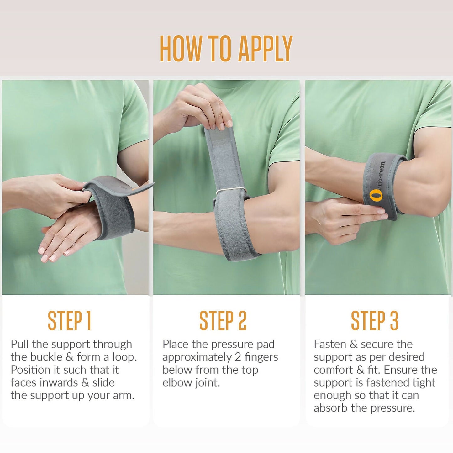 Orth-rem Tennis Elbow Support Brace Strap For Men & Women | Swadesiicart
