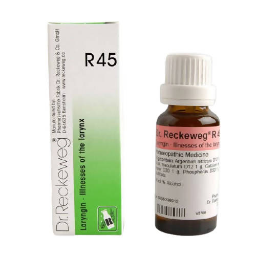 Dr. Reckeweg R45 Illnesses of the Larynx Drops | Swadesiicart