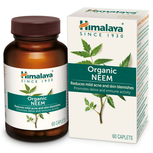 Himalaya Herbals Organic Neem Caplets | Ayurvedic Blood Purifier & Skin Wellness
