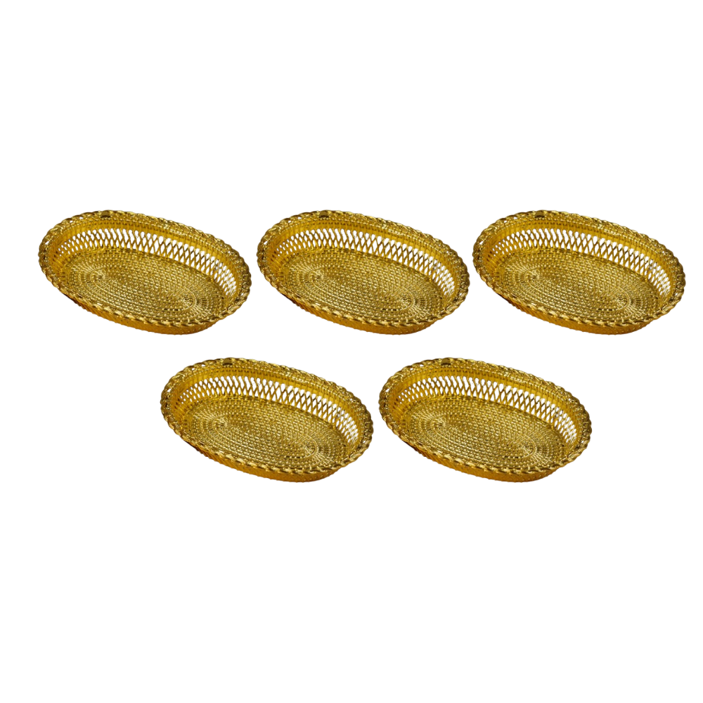 Sri Rudra Decorative Color Flower Tray (SR 0639) | Swadesiicart