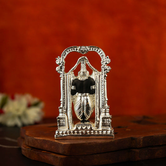 Sri Rudra Arch Balaji Small 3 Inch Silver Plated SR03175 - Swadesiicart