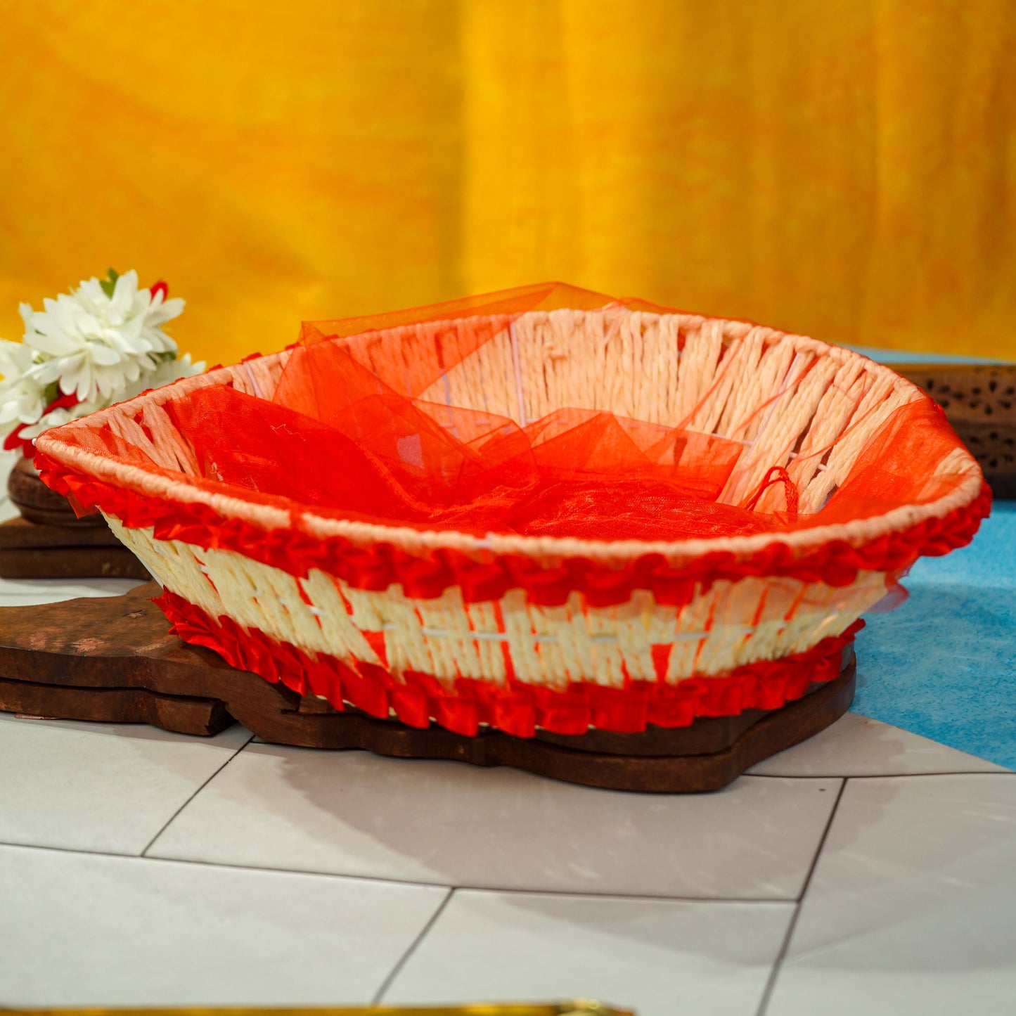 Sri Rudra Decorative Basket SR 03074 | Swadesiicart