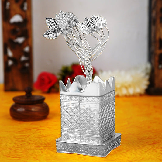 Sri Rudra German Silver Tulasi (SR 02734) | Swadesiicart
