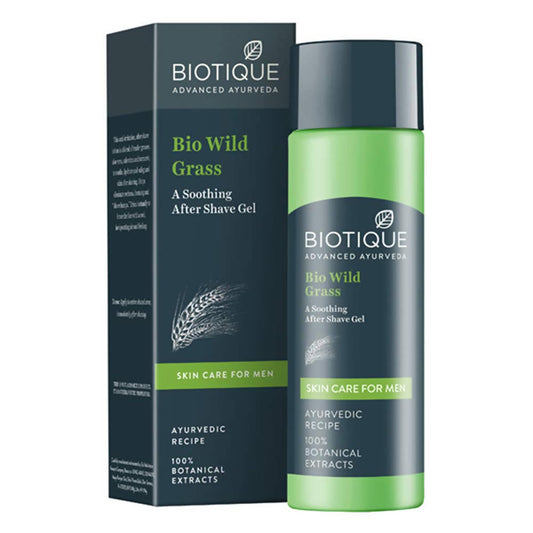 Biotique Bio Wild Grass A Soothing After Shave Gel For Men - Swadesiicart