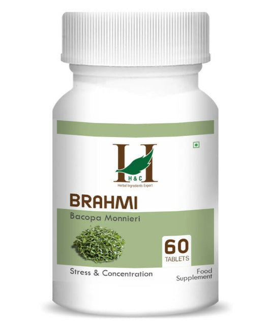 H&C Herbal Brahmi Tablets - Just Jaivik