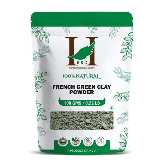 H&C Herbal French Green Clay Powder - Just Jaivik