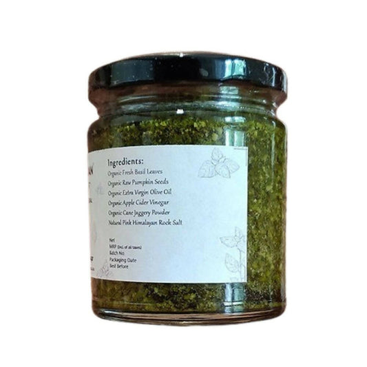 Satjeevan Organic Basil Pesto Sauce - Swadesiicart