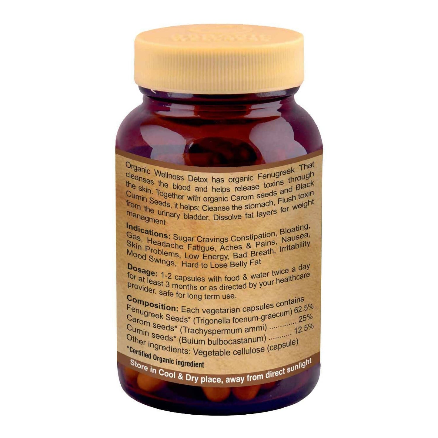 Organic Wellness Detox Vegetarian Capsules - Swadesiicart
