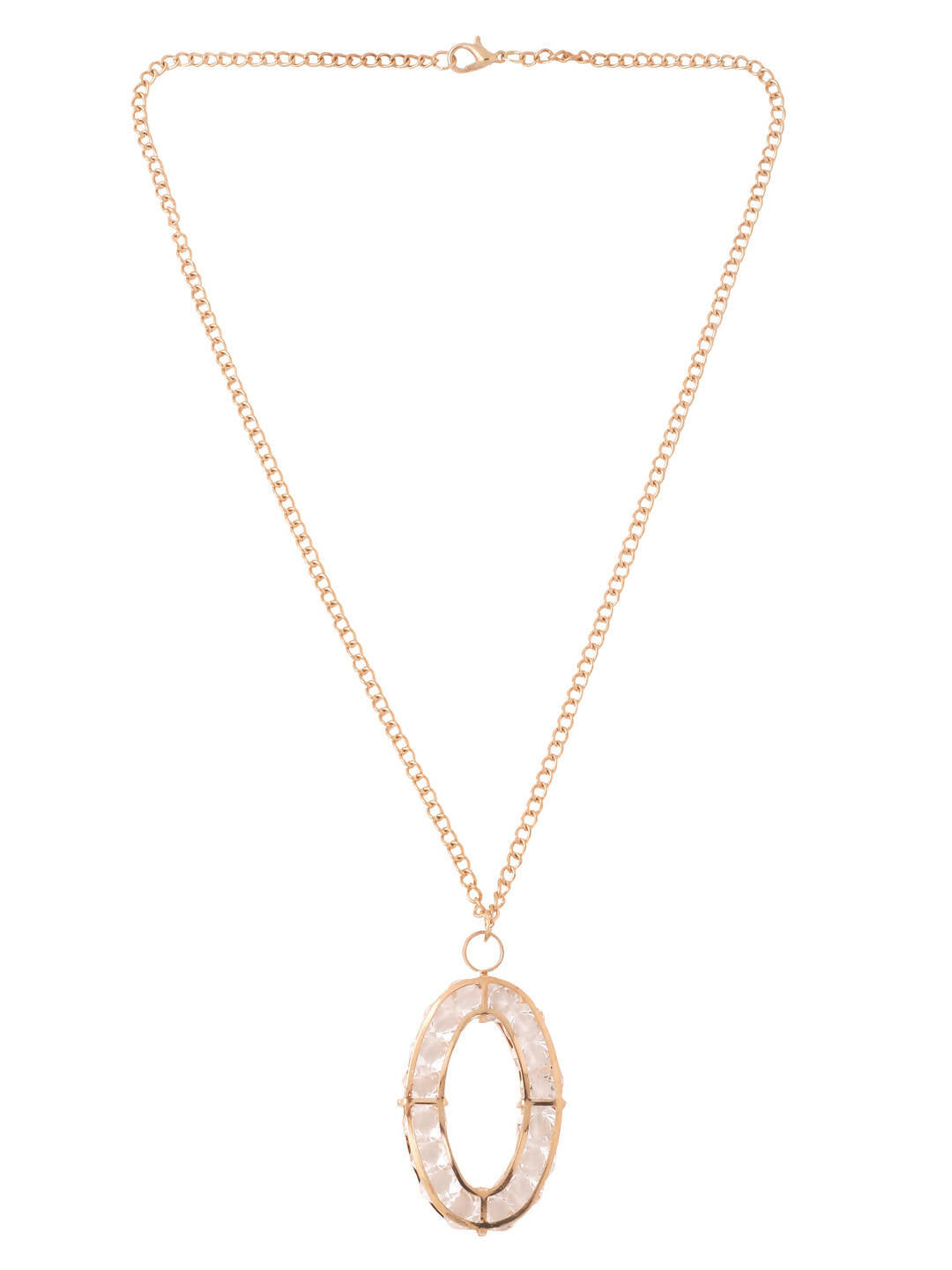 NVR Women Gold-Polished Oxidised Bohemian Necklace | Swadesiicart