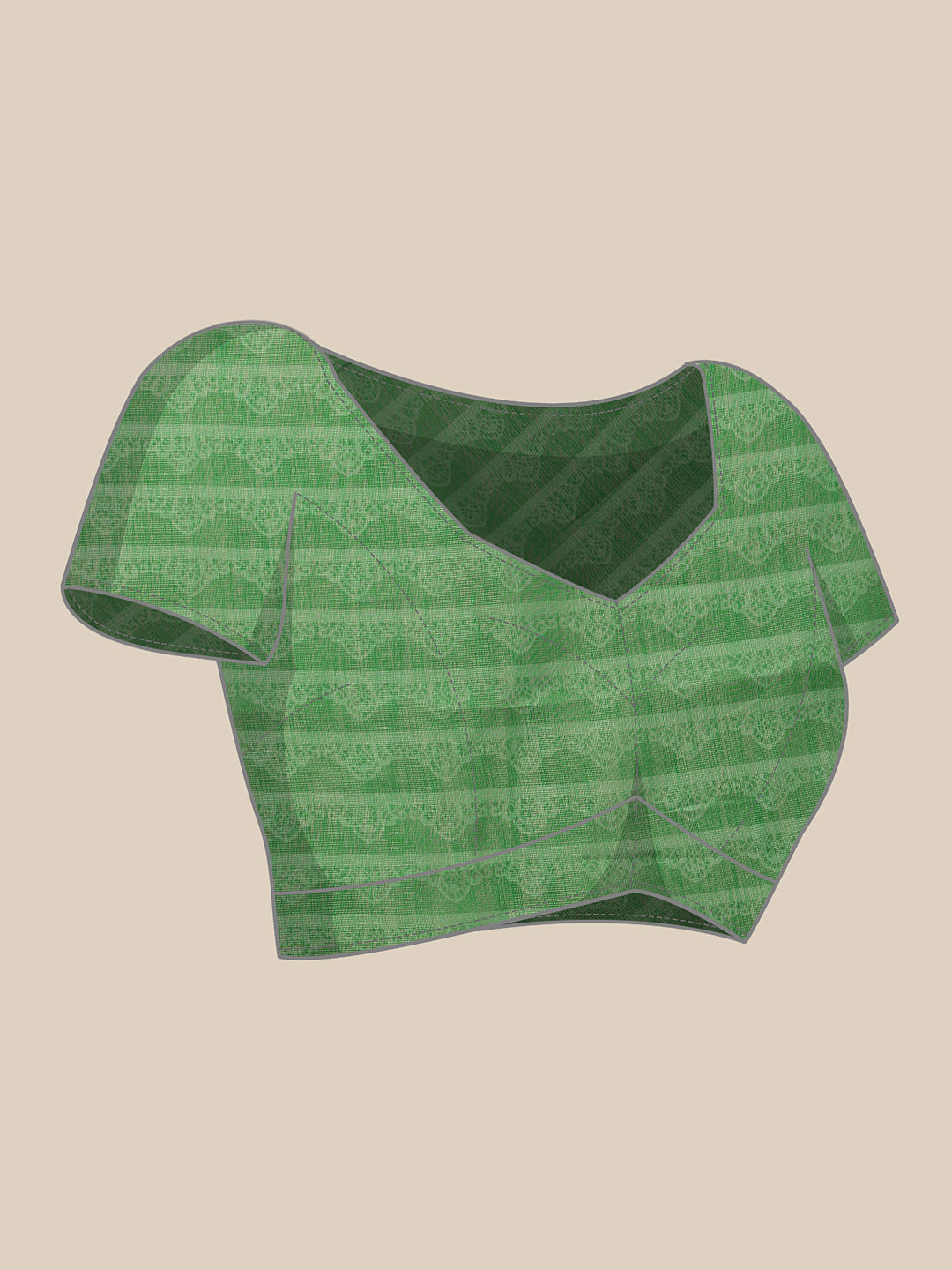 Hiral Fashion Green Banarasi Cotton Silk Abstract Digital Printed Saree | Swadesiicart