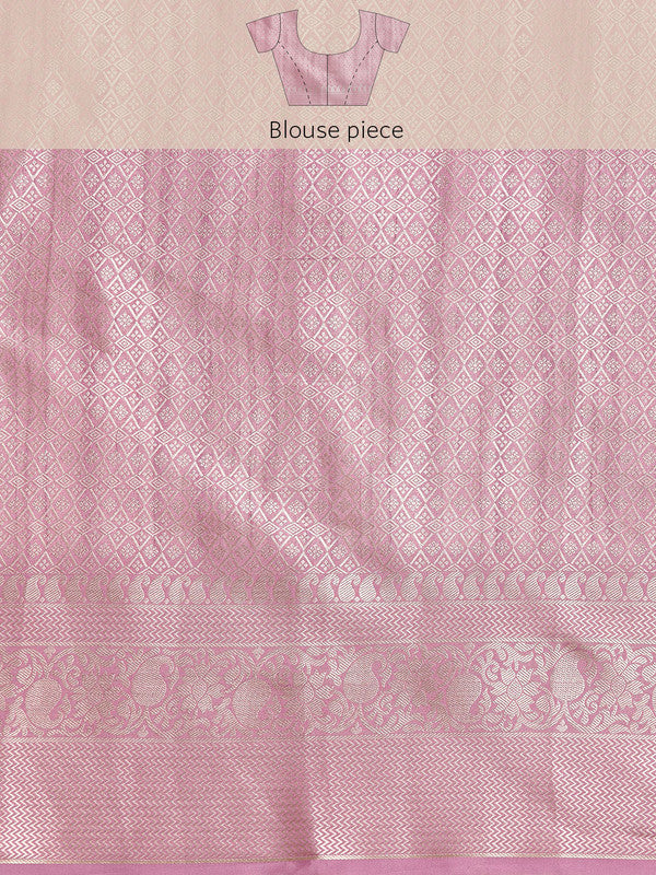 Multicolor Art Silk Woven Zari Design Floral Saree with Unstitched Blouse - Hiral Fashion | Swadesiicart