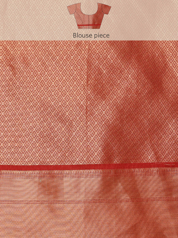 Multicolor Kanjeevaram Silk Digital Print Kalamkari Swadesiicart with Unstitched Blouse - Hiral Fashion