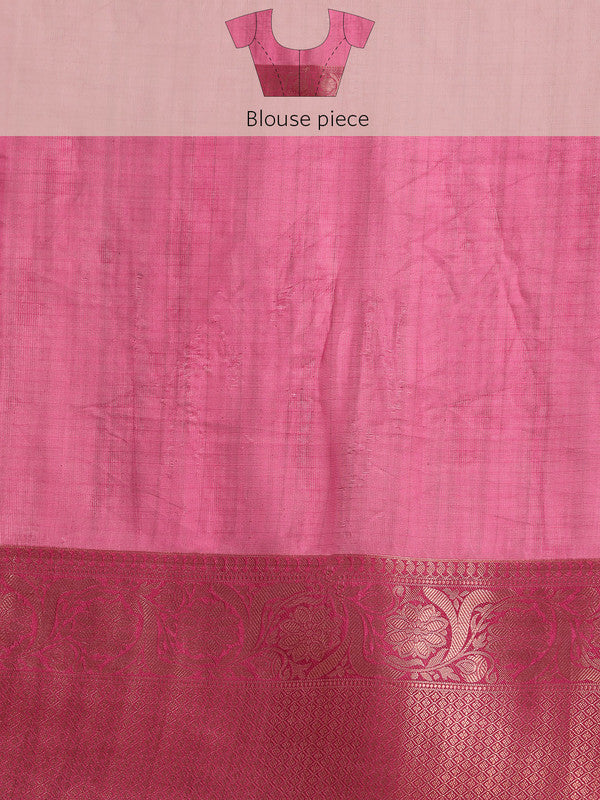 Multicolor Munga Silk Digital Print Floral Saree with Unstitched Blouse - Hiral Fashion | Swadesiicart