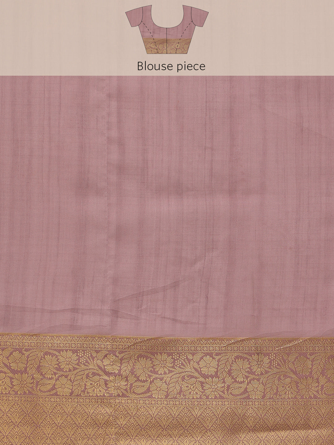 Pink Kota Doria Embroidered Floral Saree with Unstitched Blouse - Hiral Fashion | Swadesiicart