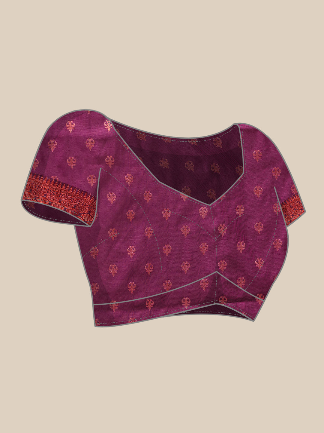 Hiral Fashion Pink Banarasi Silk Floral Woven Design Saree | Swadesiicart