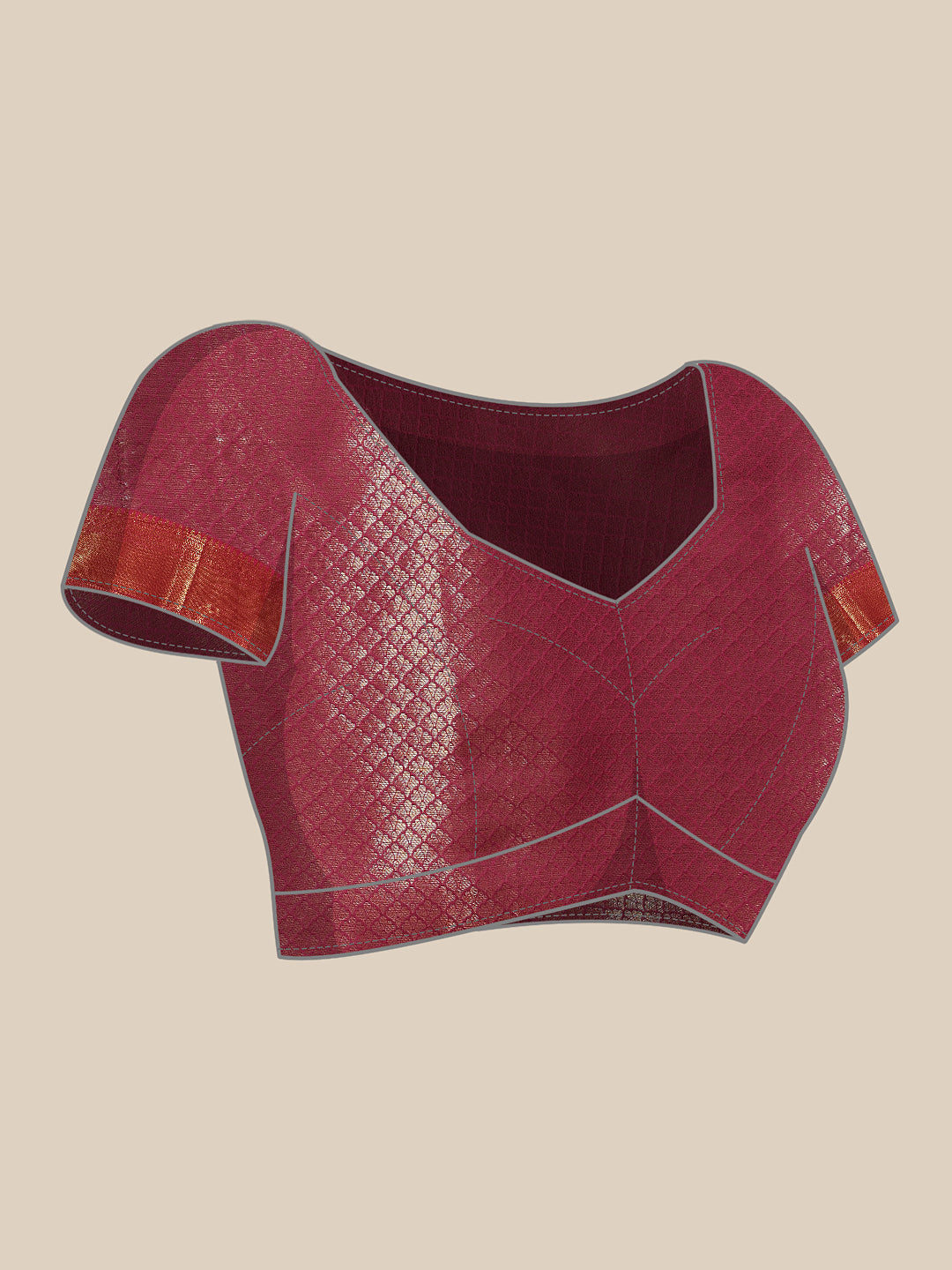 Hiral Fashion Pink Kanjeevaram Banarasi Silk Ikkat Woven Design Saree | Swadesiicart
