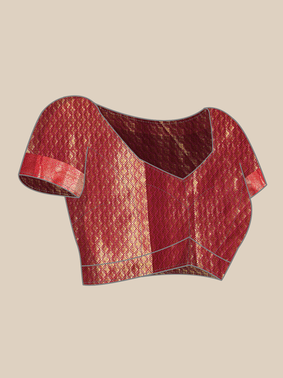 Hiral Fashion Teal Kanjeevaram Silk Woven Design Saree | Swadesiicart