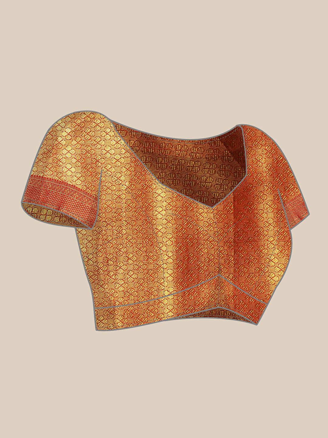 Hiral Fashion Grey Kanjeevaram Silk Woven Design Saree | Swadesiicart