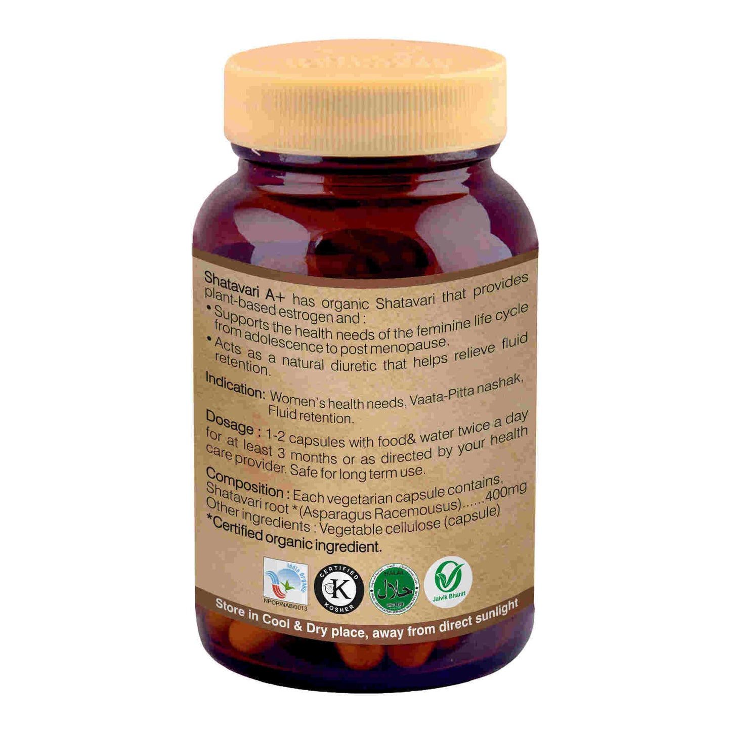 Organic Wellness Shatavari A+ - Swadesiicart
