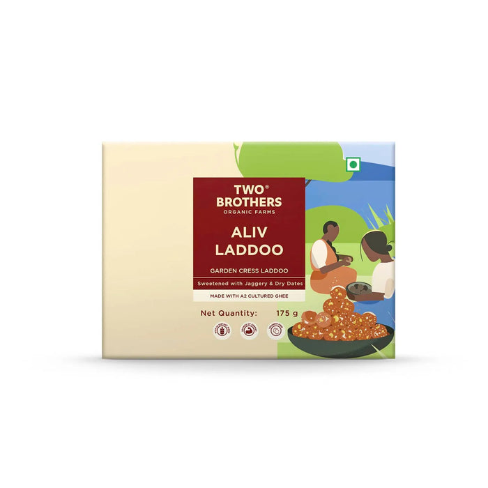 Two Brothers Organic Farms Aliv Laddoo (Pack of 6) | Swadesiicart