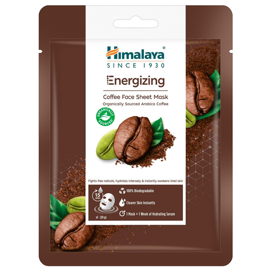 Himalaya Herbals Energizing Coffee Sheet Mask - Swadesiicart