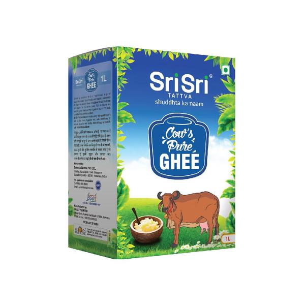 Sri Sri Tattva Cow's Pure Ghee | Pure Cow Ghee for Better Digestion and Immunity | Pure A2 Cow Ghee - Swadesiicart