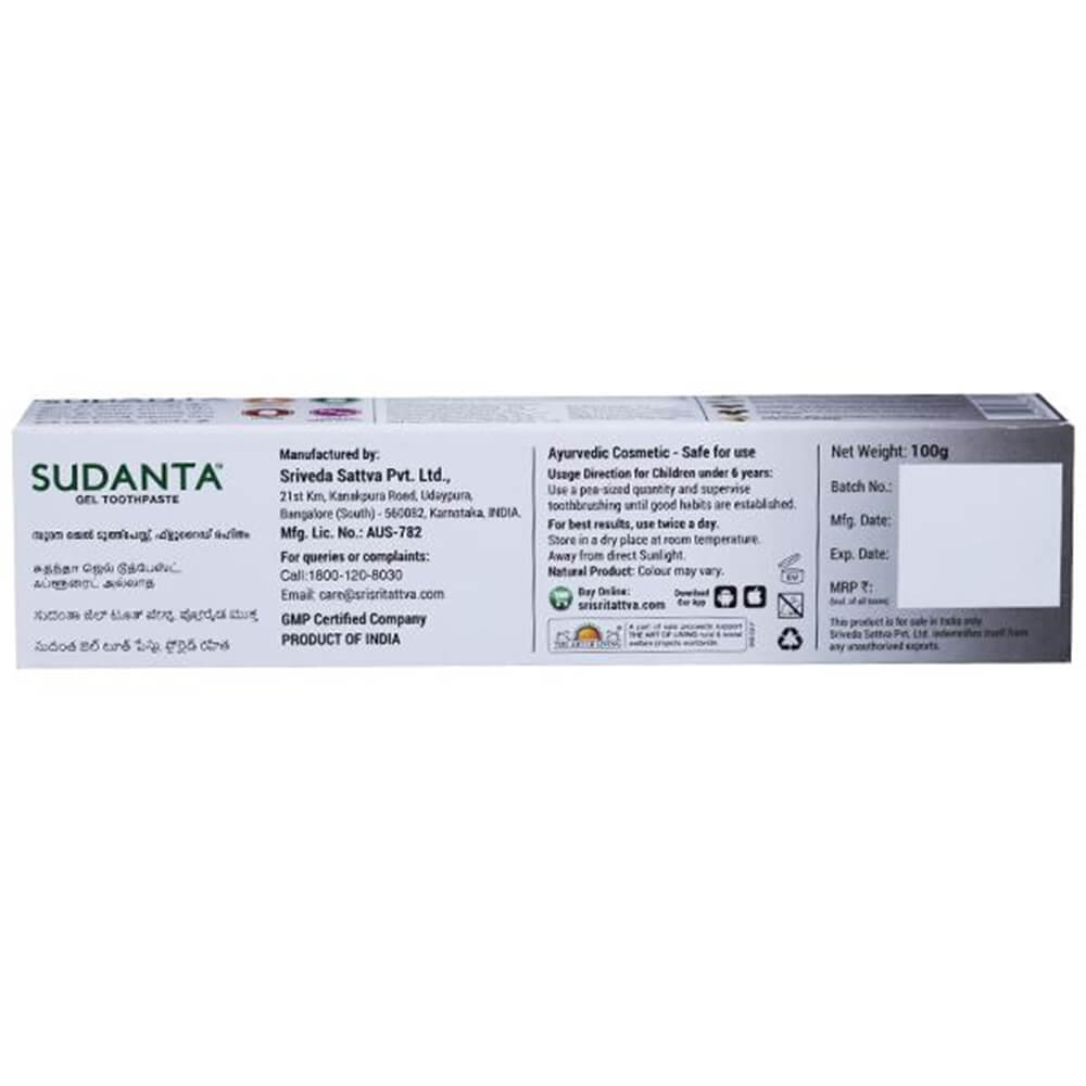 Sri Sri Tattva Sudanta Gel Tooth Paste 10 0gm