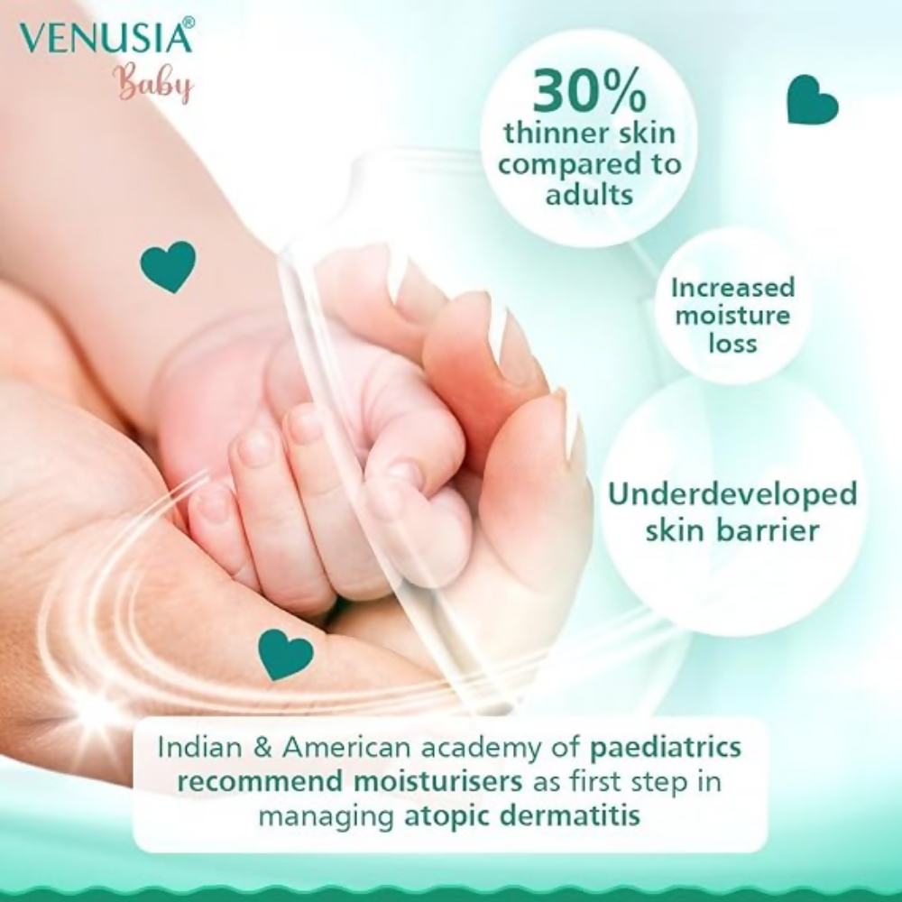 Dr. Reddy's Venusia Baby Intensive Moisturizing Cream | For Dry & Ultra-Dry Skin | Paraben & Sulphate-Free - Swadesiicart