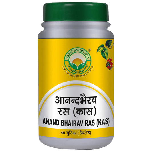 Basic Ayurveda Anand Bhairav Ras (Kas) Tablet - Swadesiicart
