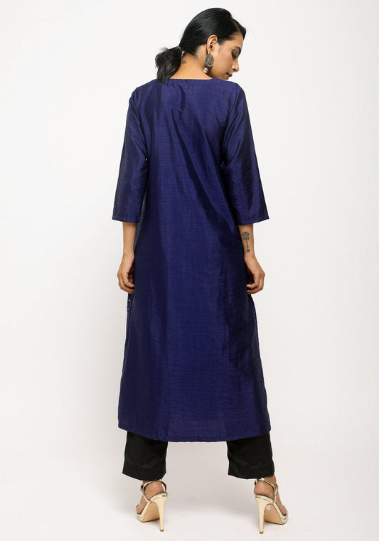 trueBrowns Blue Foil Angrakha Set | Swadesiicart