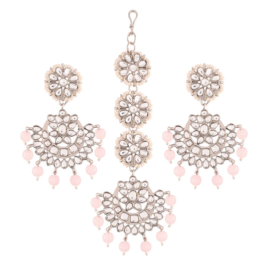 Shyama MaangTikka Earrings Set - Wahe Jewels - Swadesiicart