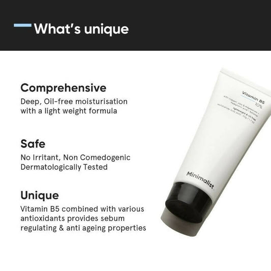 Minimalist 10% Vitamin B5, Oil-Free Moisturizer