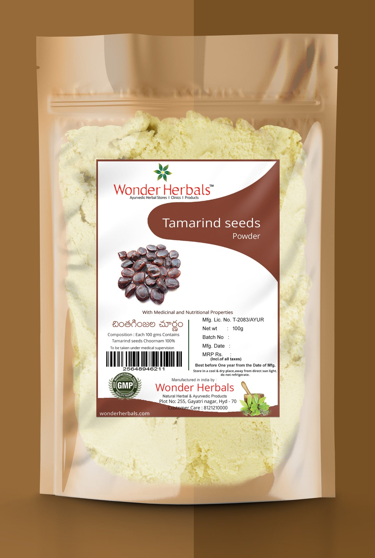 Wonder Herbals Chintha Ginjala Powder | Swadesiicart
