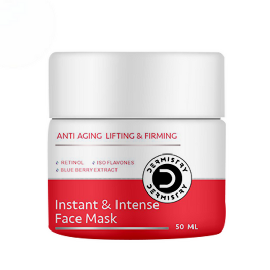 Dermistry Anti Aging Instant Intense Face Mask Retinol Blue Berry Lifting Firming Skin Tightening - Swadesiicart