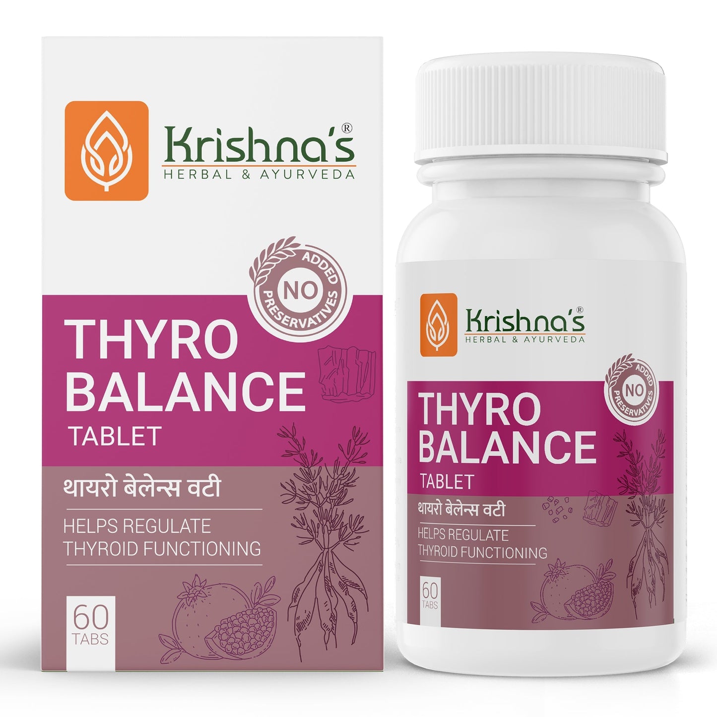 Krishna'S Herbal & Ayurveda Thyro Balance Tablets | Swadesiicart