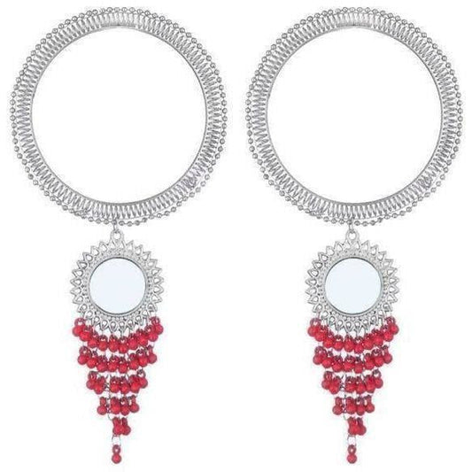 Stylish And Trendy Pink Pearls Hanging Bangles