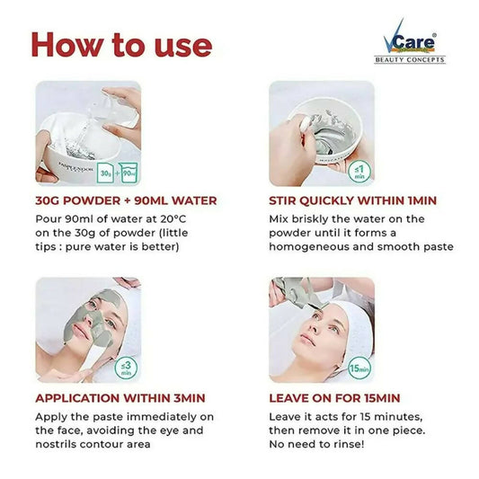 VCare Matcha Green Tea Jelly Peel Off Mask Powder | Swadesiicart
