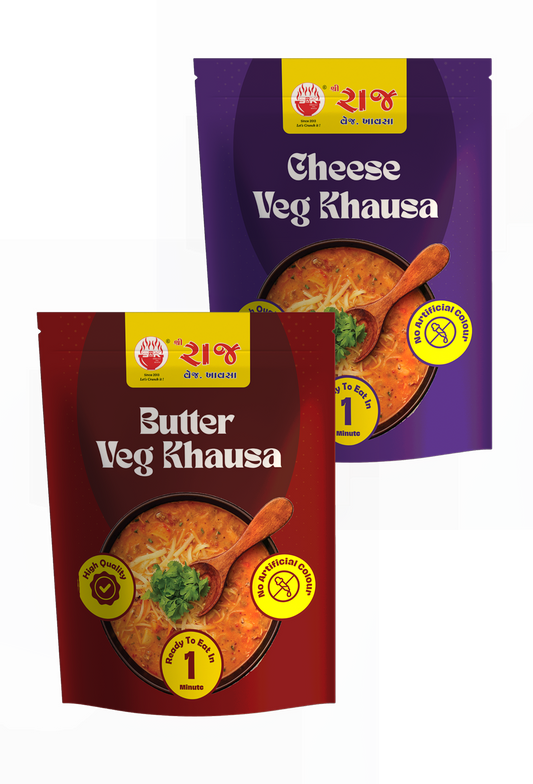 2 Khausa combo (1 Butter + 1 Cheese)