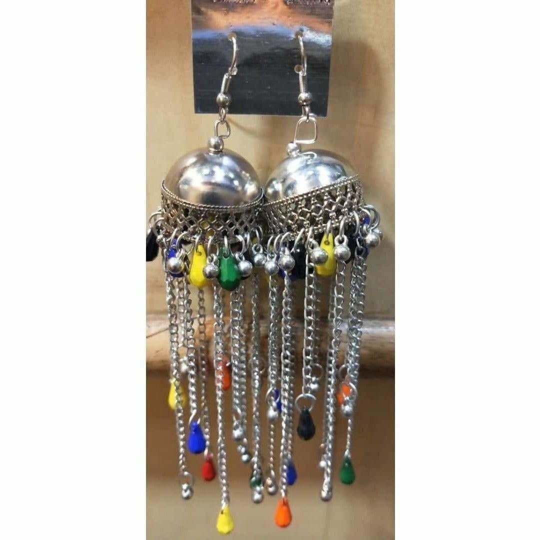 MS Fashion India Jaipur Long Chain Jhumki Earrings | Swadesiicart