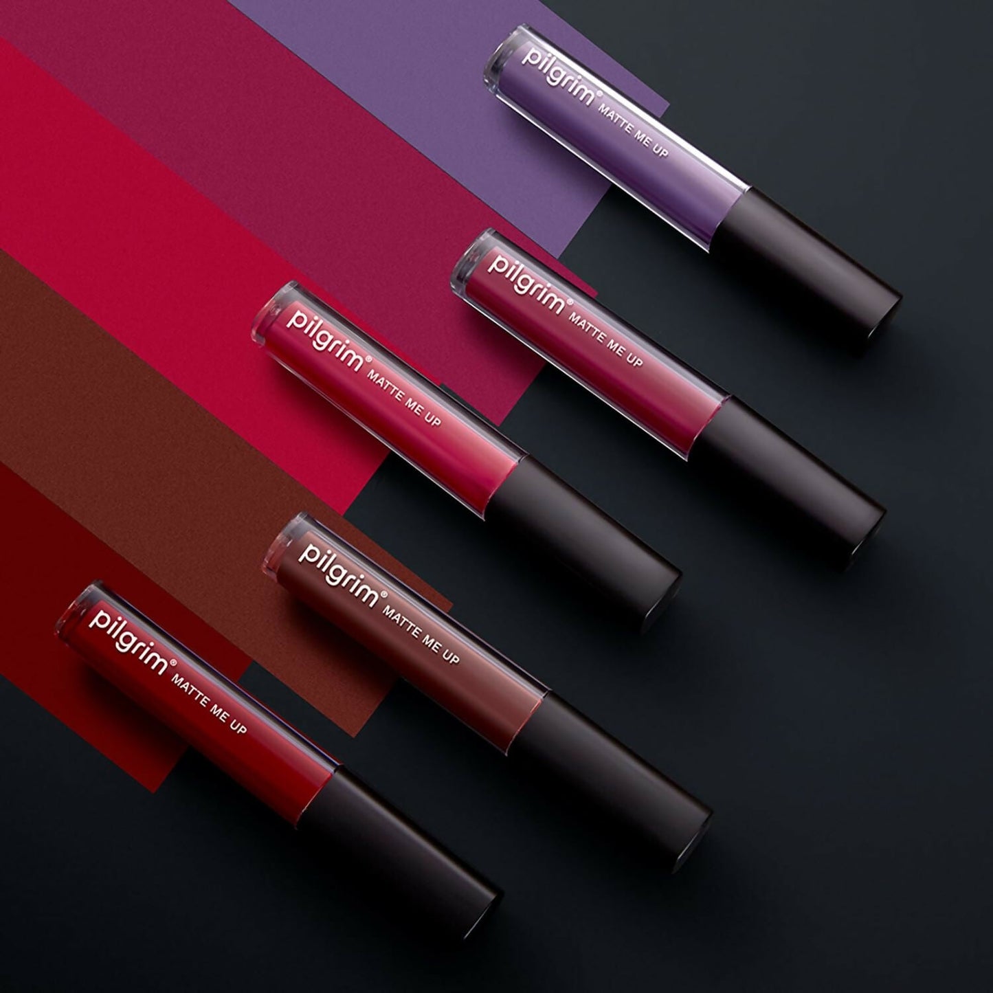 Pilgrim Liquid Matte Lipstick with Hyaluronic Acid - Kinky Pink - Swadesiicart