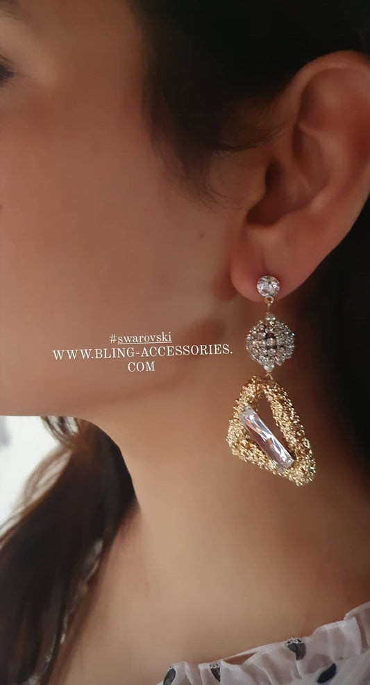 Bling Accessories Swarovski Crystal Earrings | Swadesiicart