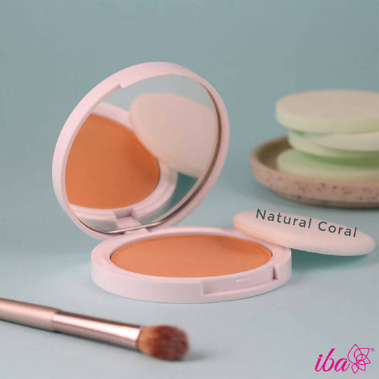 Iba Perfect Look Long-Wear Mattifying Compact SPF 15 - 03 Natural Coral - Distacart