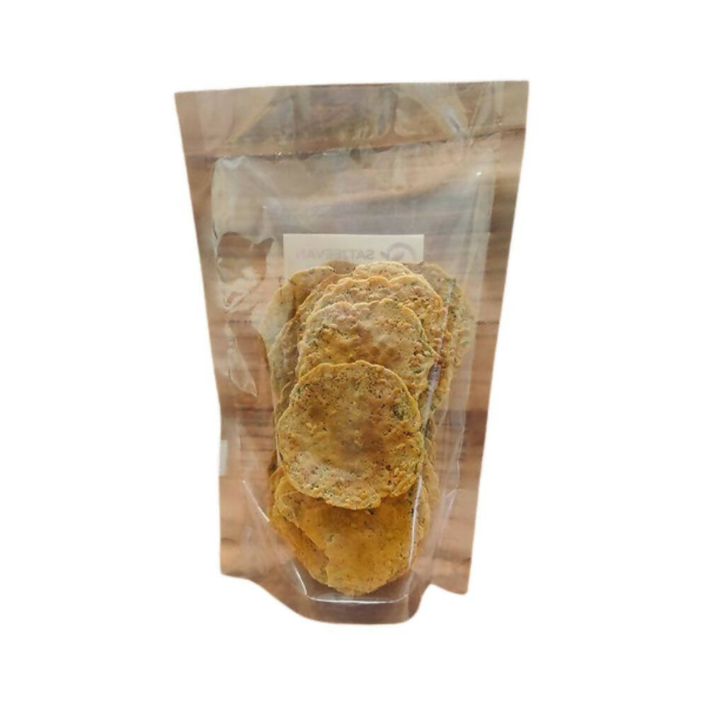 Satjeevan Organic Jowar Coriander Crunchies - Swadesiicart
