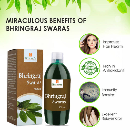 Krishna's Herbal & Ayurveda Bhringraj Swaras | Swadesiicart