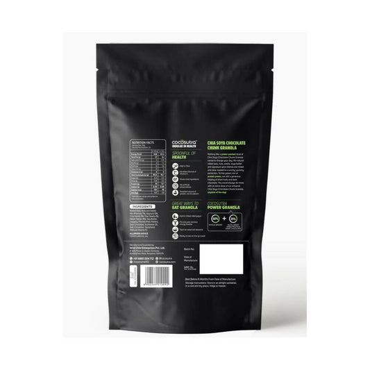 Cocosutra Chia Soya Chocolate Chunk Breakfast Granola - Swadesiicart
